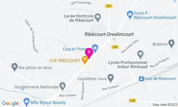 Localisation Pizzeria Le Dolce