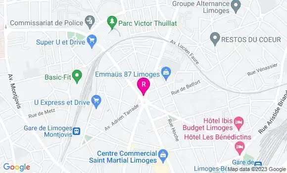 Localisation Restaurant  La Rose des Sables