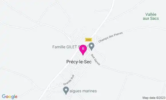 Localisation Restaurant  Au Percya