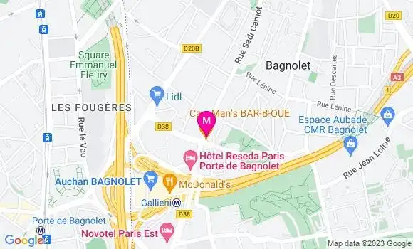 Localisation Restaurant Africain Voyage du Palais