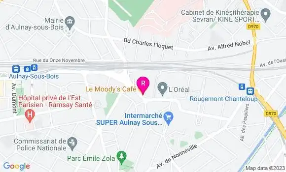 Localisation Restaurant Bar Le Moody