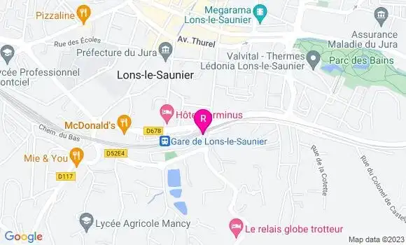 Localisation Restaurant  La Pause Magellan
