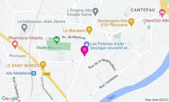 Localisation Pizzeria Frit