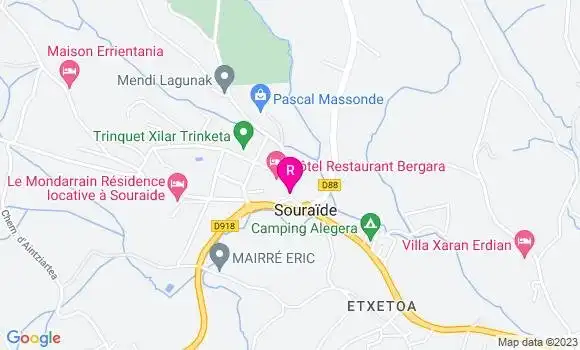 Localisation Restaurant  Itsasoa