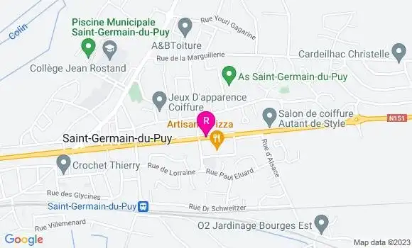 Localisation Pizzeria Artisanal Pizza