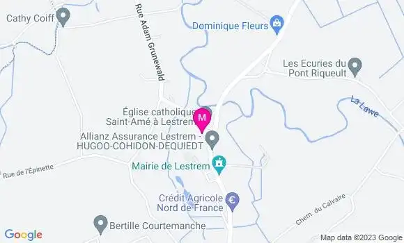 Localisation Restaurant  Friterie de la Lawe