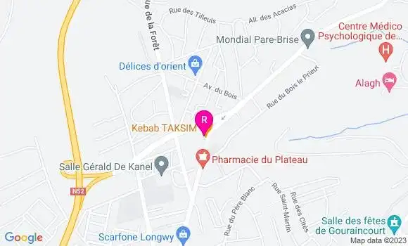 Localisation Kebab Taksim