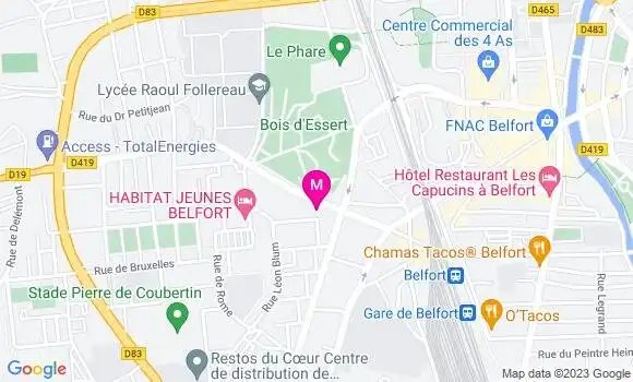 Localisation Restaurant Tacos Le Five Minutes