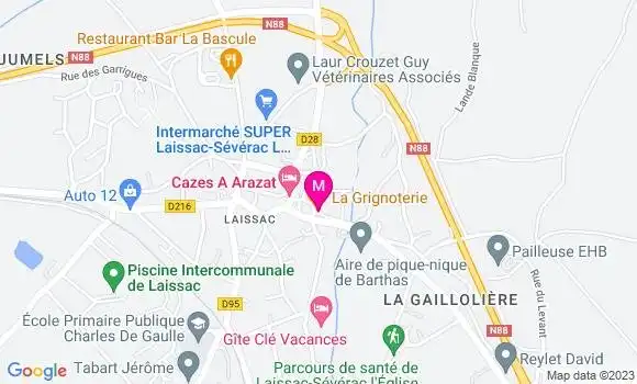 Localisation Pizzeria Ramutcho Pizza