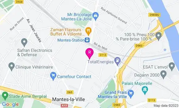 Localisation Pizzeria Pizza King