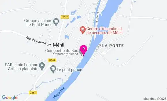 Localisation Restaurant  La Guinguette du Bac