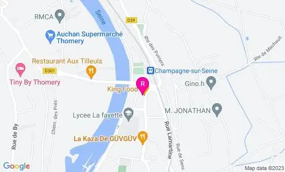 Localisation Restaurant  King Food