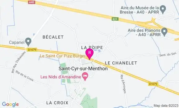 Localisation Restaurant  Le Saint Cyr