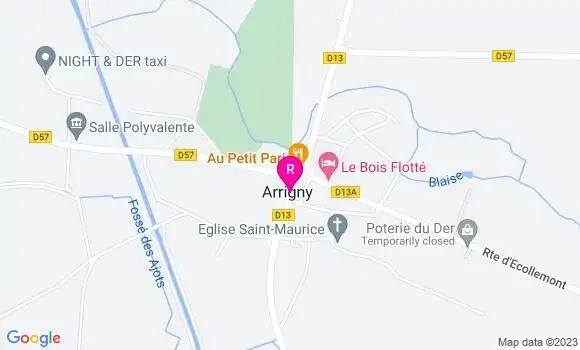 Localisation Pizzeria La Patte à Frédo