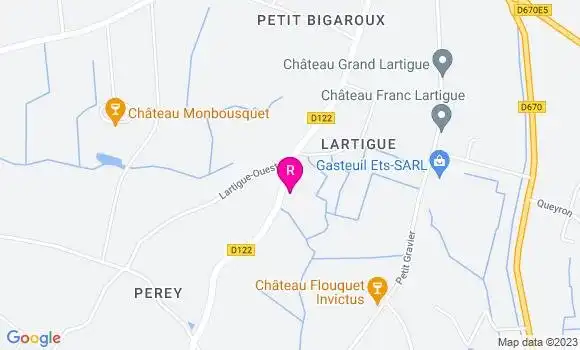 Localisation Restaurant  Comptoir des Arts