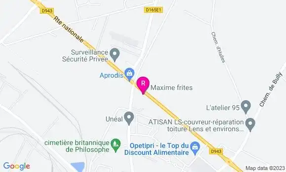 Localisation Restaurant  Maxime Frites