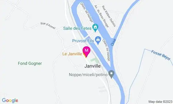 Localisation Restaurant Bar Le Janville