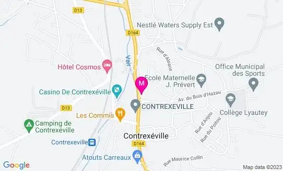 Localisation Restaurant  Delice de Contrexeville