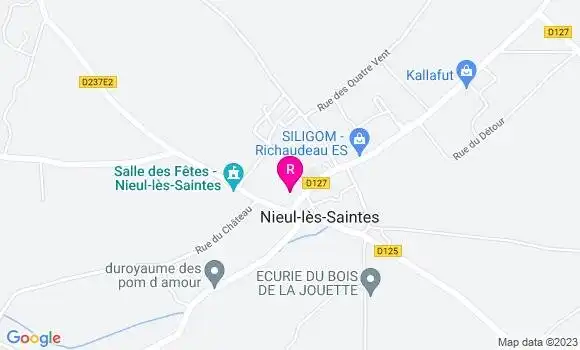 Localisation Restaurant  La Pause Nieulaise