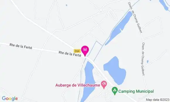 Localisation Auberge de Villechaume