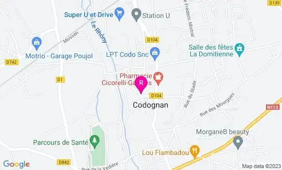 Localisation Pizzeria Chez Scott