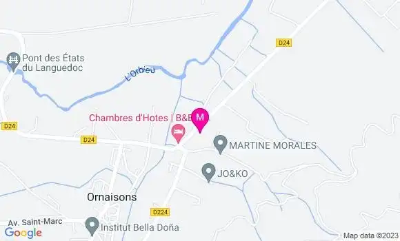 Localisation Restaurant Bar Le Caoulet