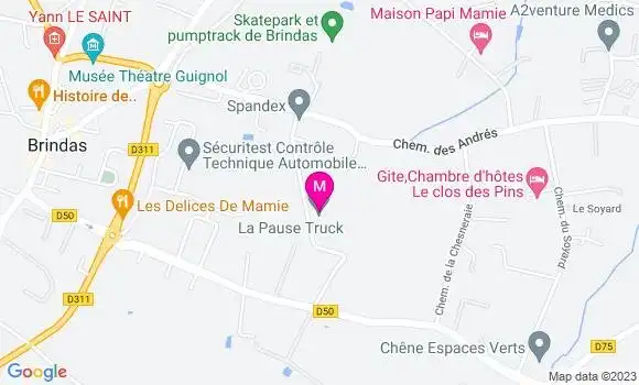 Localisation Restaurant  La Pause Truck