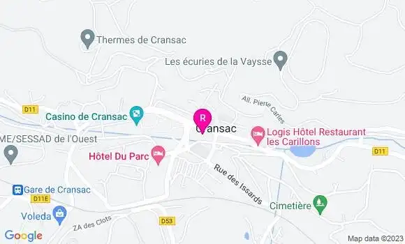 Localisation Restaurant  Le Staff