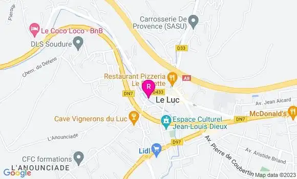 Localisation Restaurant  O