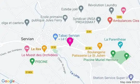 Localisation Pizzeria Mimizet
