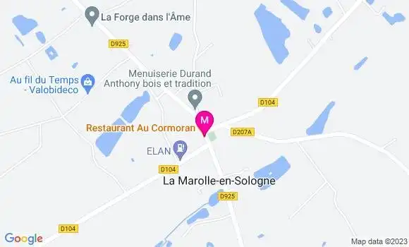 Localisation Restaurant  Au Cormoran
