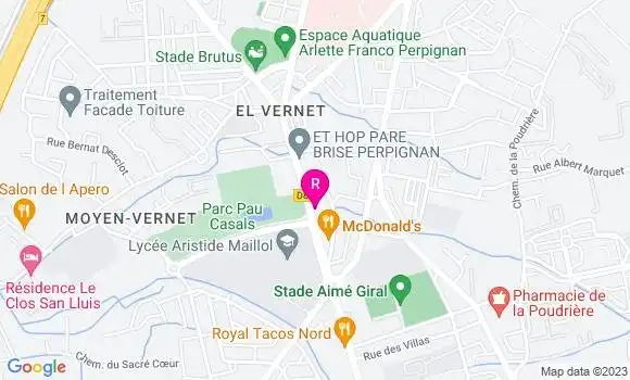 Localisation Restaurant  Boulangerie Maillol