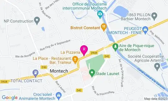 Localisation La Pizzeria