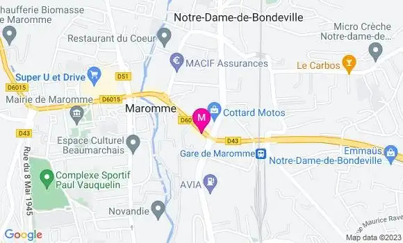 Localisation Sandwicherie La Demi Lune