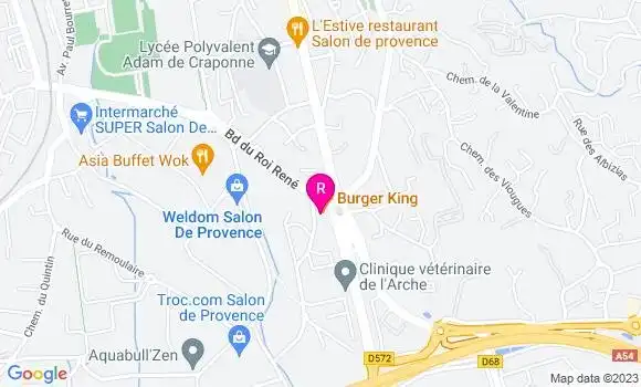 Localisation Restaurant  Burger King