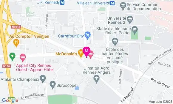 Localisation Restaurant  Les Midis de Louise