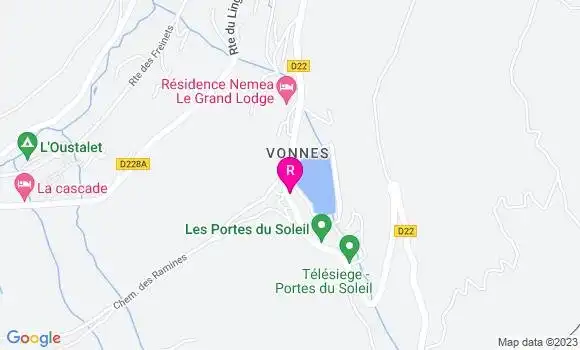 Localisation Restaurant Bar La Grenouille