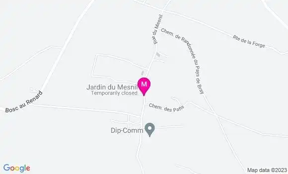 Localisation Restaurant  Jardin du Mesnil