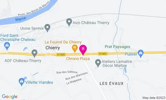 Localisation Pizzeria Chrono Pizza