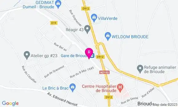 Localisation Pizzeria Chez Toine