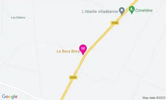 Localisation Restaurant Grill Le Bora Bora