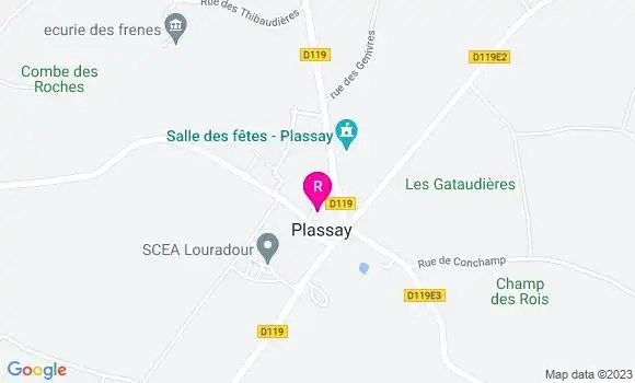 Localisation Restaurant  Plassay