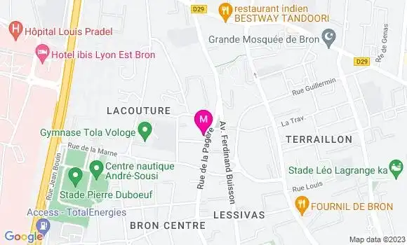 Localisation Restaurant Italien Café la Pagère