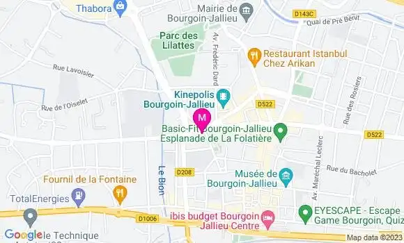 Localisation Pizzeria Pizza Cosy