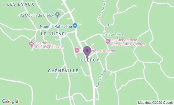 Localisation Restaurant  La Clef du Ban