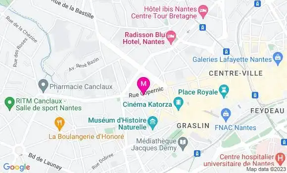 Localisation Restaurant  Maison Baron Lefèvre