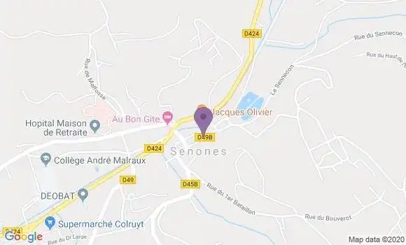 Localisation Restaurant  La Salle des Gardes