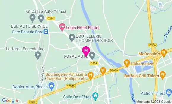 Localisation Pizzeria Dore Pizza