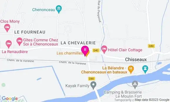 Localisation Restaurant  Les Charmilles
