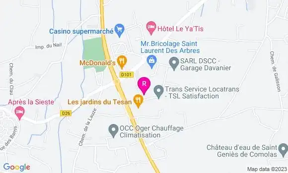 Localisation Restaurant  Une Touche de Pizza